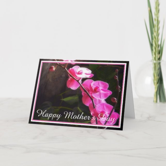 Tarjeta Orquídeas rosadas (Anverso)