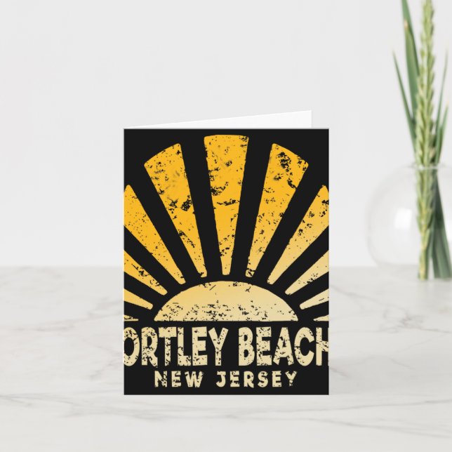 Tarjeta Ortley Beach Nj - Sunny Ortley Beach New Jersey  (Anverso)