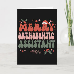 Tarjeta Ortodoncia alegre Navidad instantánea Ortodoncia d