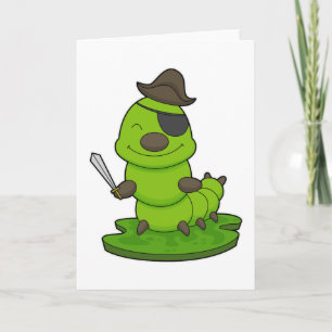 Tarjeta Oruga como Pirata con Espada