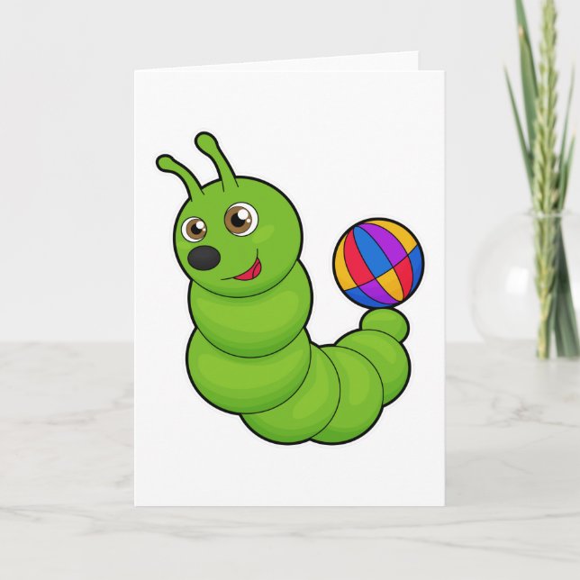 Tarjeta oruga con agua polo (Anverso)