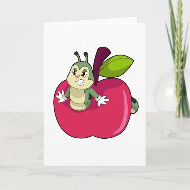 Tarjeta Oruga de manzana (Anverso)