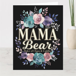 Tarjeta Osa Mamá Gobernante Del Caos Y Mimos Regalo Floral