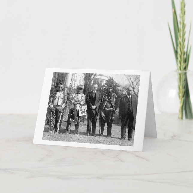 Tarjeta Osage indians, 1925 (Anverso)