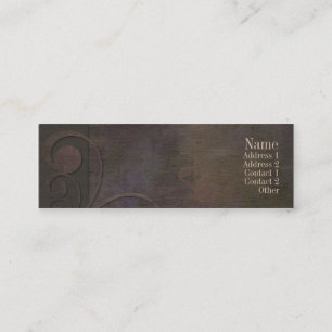 Tarjeta oscura del contacto de las curvas