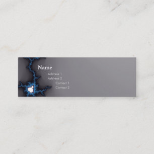 tarjeta oscura del perfil del fractal elegante del