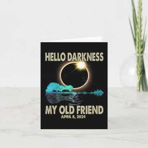 Tarjeta Oscuridad Mi amigo Funny Eclipse Solar 2024 Abril
