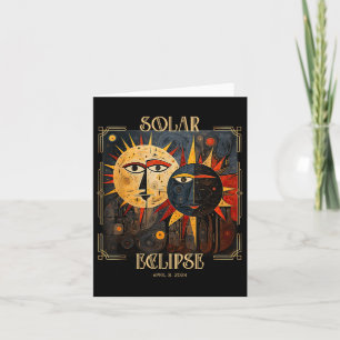 Tarjeta Oscuridad Mi viejo amigo gato eclipse solar de abr