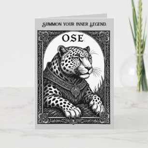 Tarjeta Ose El Leopardo Goético Asciende