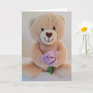 Tarjeta Osito de peluche adorable Felicidades por tu nuevo