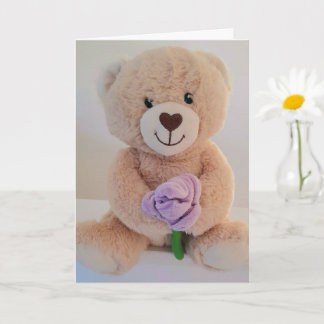 Tarjeta Osito de peluche adorable Felicidades por tu nuevo