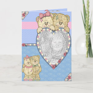 Tarjeta Ositos de peluche bebés