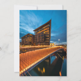 Tarjeta Oslo por la noche, Noruega