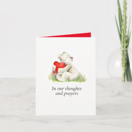 Tarjeta Oso abrazo cardiopatía enfermedad terminal en nues