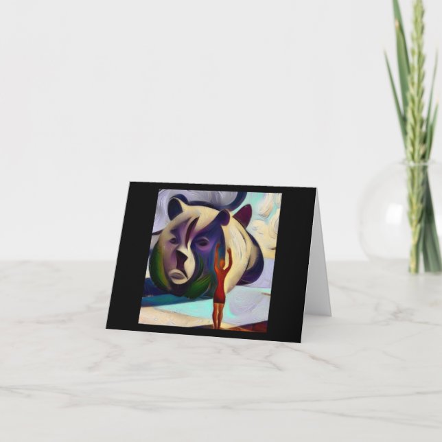 Tarjeta Oso animal espiritual 3 (Anverso)