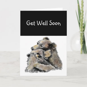 Tarjeta Oso de Abrazo de Sanación Alguien se Preocupa