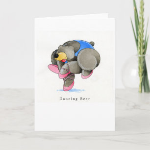 Tarjeta Oso de baile