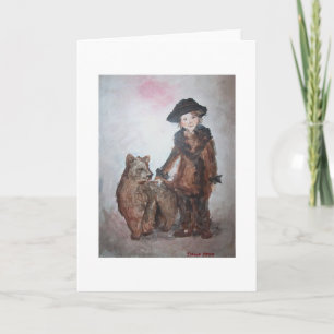 Tarjeta Oso de baile