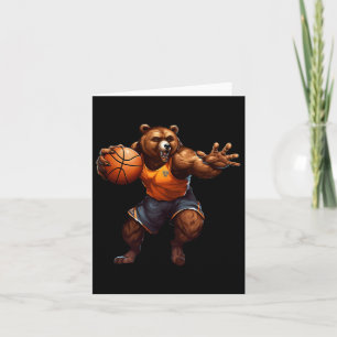 Tarjeta Oso de Baloncesto 