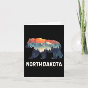 Tarjeta Oso de Dakota del Norte