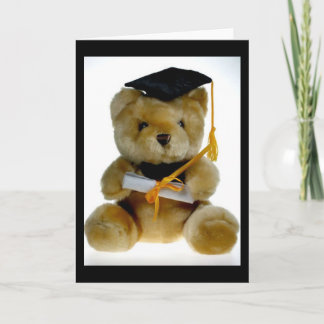 Tarjeta Oso de graduación