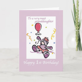 Tarjeta Oso de la nieta de primer nacimiento de 2709