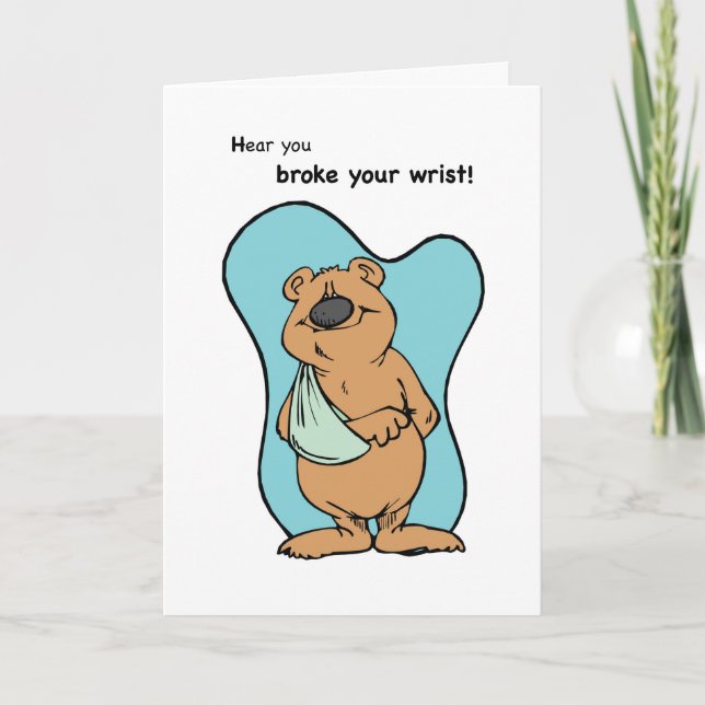Tarjeta Oso de muñeca rota (Anverso)