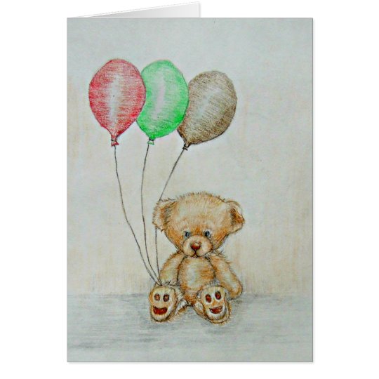 Tarjeta oso de peluche