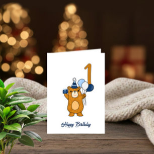 Tarjeta Oso de peluche