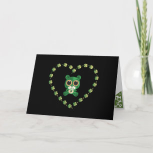 Tarjeta Oso de peluche del Día de San Patricio
