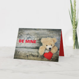 TARJETA OSO DE PELUCHE DÍA DE SAN VALENTÍN