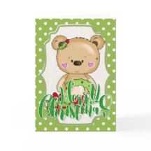 Oso de peluche Feliz Navidad