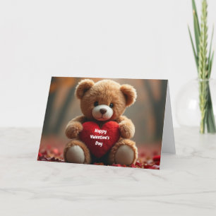 Tarjeta Oso de Teddy de San Valentín
