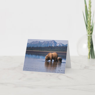 Tarjeta Oso grizzly Notecard