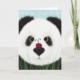 Tarjeta Oso Panda Adorable