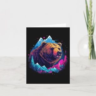 Tarjeta Oso pardo al aire libre naturaleza Alaska caza sen