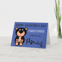 Oso Personalizado Bonito Feliz Día de San Valentín