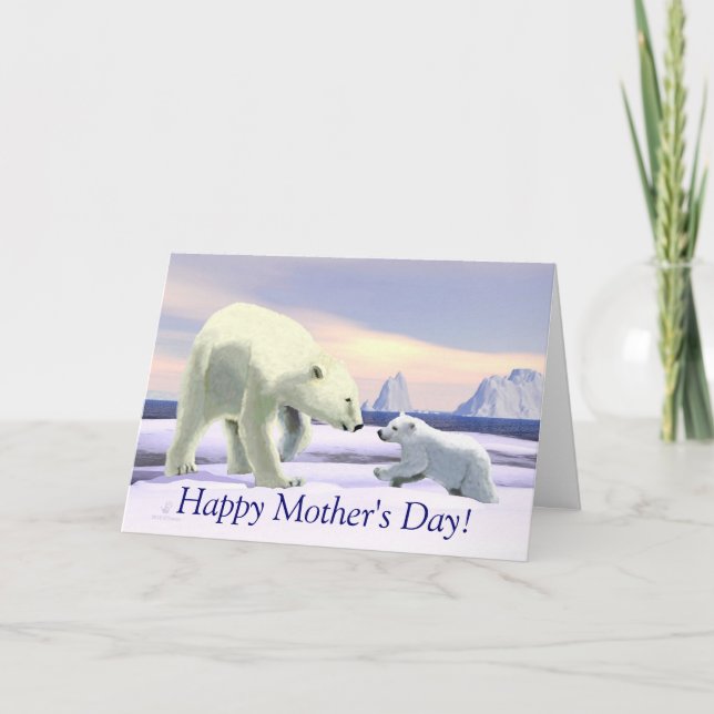 Tarjeta Oso Polar - Mama Nose Best (Anverso)