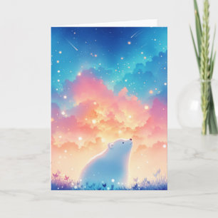 Tarjeta Oso Polar Soñando