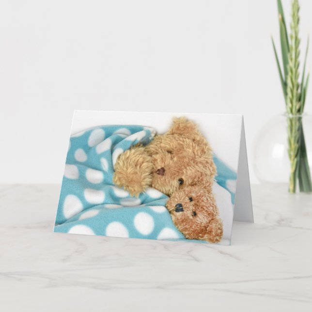 Tarjeta osos de peluche de aniversario (Anverso)