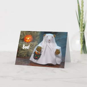 Tarjeta Osos pequeños poco fantasma