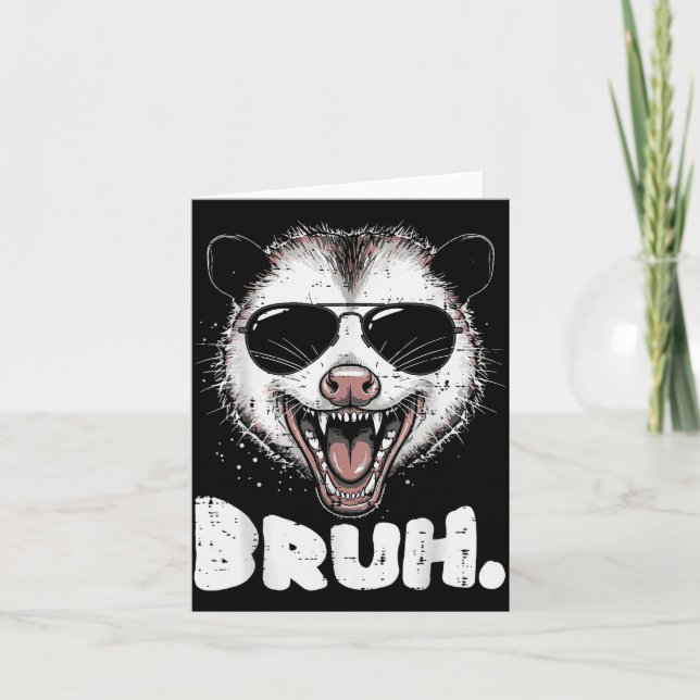 Tarjeta Ossum Face Bruh Funny Ssum Meme Humor Men Women Ki (Anverso)