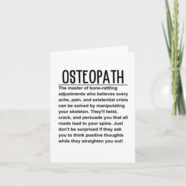 Tarjeta Osteopath (Anverso)
