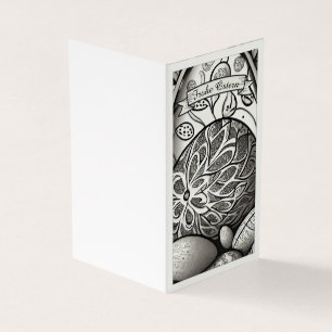 Tarjeta Ostermotiv monocromo Personalizado mit Ostereier 9
