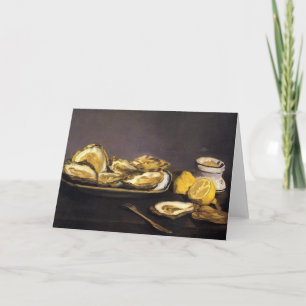 Tarjeta Ostras - Édouard Manet