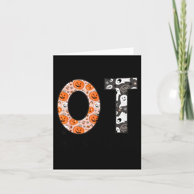 Tarjeta Ot Occupational Therapy Therast Halloween Ota Soky (Anverso)