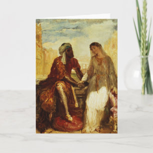 Tarjeta Othello y Desdemona en Venecia, 1850