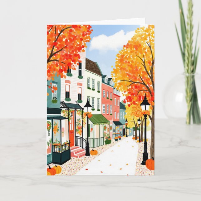 Tarjeta Otoño (Anverso)