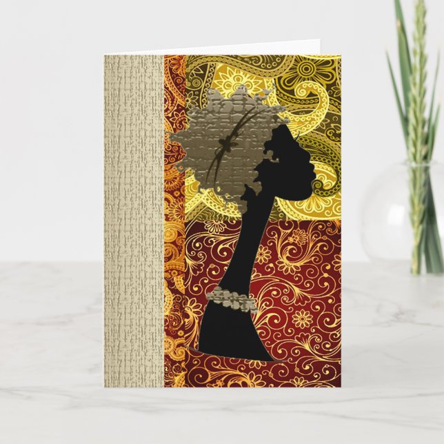 Tarjeta Otoño africano (Anverso)