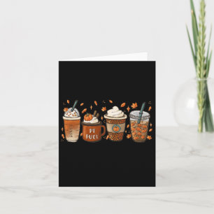 Tarjeta Otoño Capuchino Capuchino W Tartas de especias de